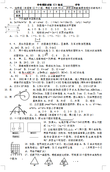 中考備戰指南，最新模擬卷深度解析與策略建議