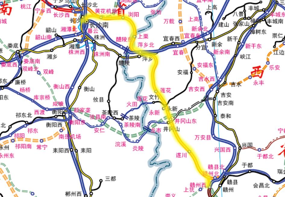 井贛鐵路最新規劃圖，重塑區域交通格局的宏偉藍圖